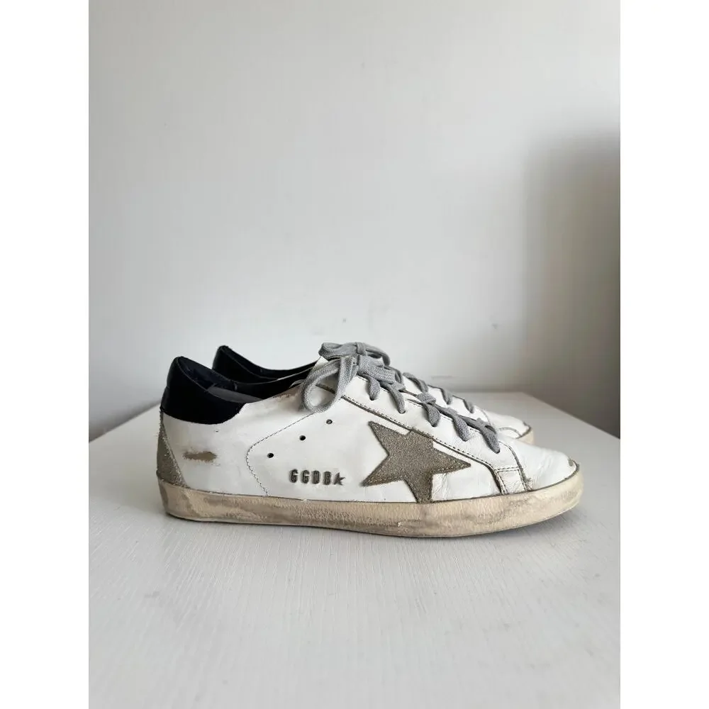 Golden Goose Superstar Sneakers White Gray Star - Picture 2 of 7